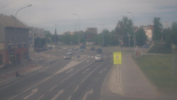 Křižovatka ulic Komenského a Velké Novosady