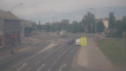 Křižovatka ulic Komenského a Velké Novosady