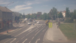 Křižovatka ulic Komenského a Velké Novosady