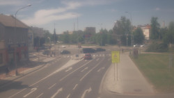 Křižovatka ulic Komenského a Velké Novosady