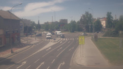 Křižovatka ulic Komenského a Velké Novosady