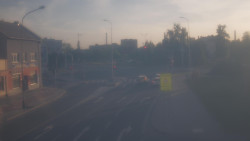 Křižovatka ulic Komenského a Velké Novosady