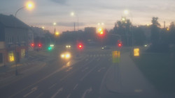 Křižovatka ulic Komenského a Velké Novosady
