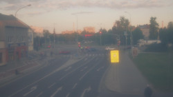 Křižovatka ulic Komenského a Velké Novosady