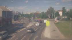 Křižovatka ulic Komenského a Velké Novosady