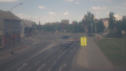 Křižovatka ulic Komenského a Velké Novosady