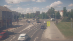 Křižovatka ulic Komenského a Velké Novosady