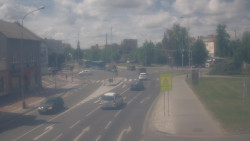 Křižovatka ulic Komenského a Velké Novosady