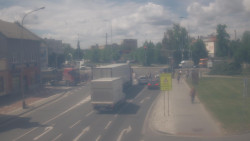 Křižovatka ulic Komenského a Velké Novosady