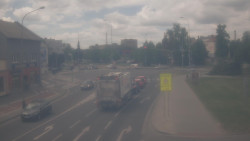 Křižovatka ulic Komenského a Velké Novosady
