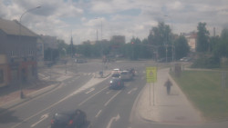 Křižovatka ulic Komenského a Velké Novosady