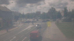 Křižovatka ulic Komenského a Velké Novosady