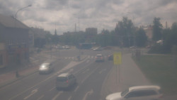 Křižovatka ulic Komenského a Velké Novosady