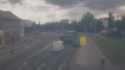 Křižovatka ulic Komenského a Velké Novosady