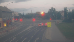 Křižovatka ulic Komenského a Velké Novosady