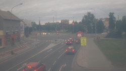 Křižovatka ulic Komenského a Velké Novosady