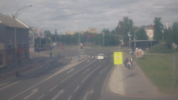 Křižovatka ulic Komenského a Velké Novosady