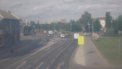 Křižovatka ulic Komenského a Velké Novosady