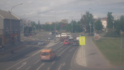 Křižovatka ulic Komenského a Velké Novosady