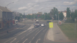 Křižovatka ulic Komenského a Velké Novosady