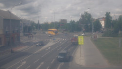 Křižovatka ulic Komenského a Velké Novosady