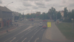 Křižovatka ulic Komenského a Velké Novosady