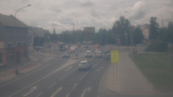 Křižovatka ulic Komenského a Velké Novosady