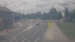 Křižovatka ulic Komenského a Velké Novosady
