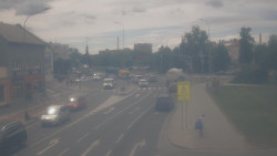 Křižovatka ulic Komenského a Velké Novosady