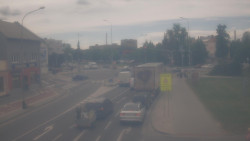 Křižovatka ulic Komenského a Velké Novosady