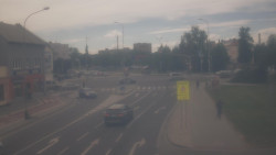 Křižovatka ulic Komenského a Velké Novosady