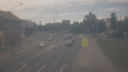 Křižovatka ulic Komenského a Velké Novosady
