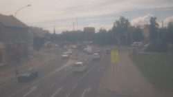Křižovatka ulic Komenského a Velké Novosady