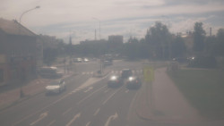 Křižovatka ulic Komenského a Velké Novosady
