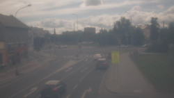 Křižovatka ulic Komenského a Velké Novosady