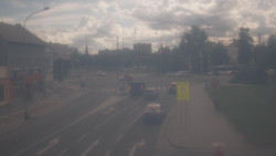 Křižovatka ulic Komenského a Velké Novosady