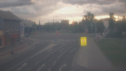 Křižovatka ulic Komenského a Velké Novosady