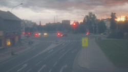 Křižovatka ulic Komenského a Velké Novosady