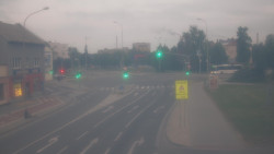 Křižovatka ulic Komenského a Velké Novosady