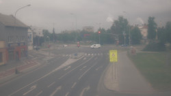 Křižovatka ulic Komenského a Velké Novosady
