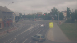 Křižovatka ulic Komenského a Velké Novosady