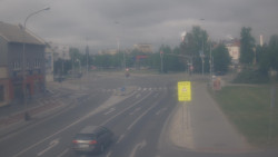 Křižovatka ulic Komenského a Velké Novosady
