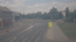 Křižovatka ulic Komenského a Velké Novosady