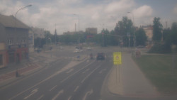 Křižovatka ulic Komenského a Velké Novosady