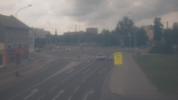 Křižovatka ulic Komenského a Velké Novosady