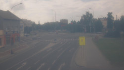 Křižovatka ulic Komenského a Velké Novosady