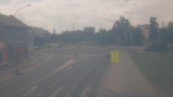Křižovatka ulic Komenského a Velké Novosady