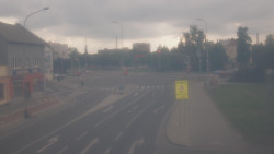 Křižovatka ulic Komenského a Velké Novosady