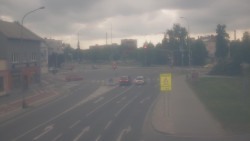 Křižovatka ulic Komenského a Velké Novosady