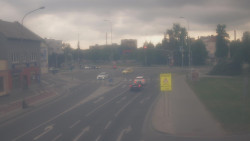 Křižovatka ulic Komenského a Velké Novosady